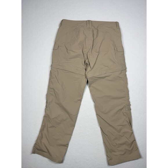 North Face Hiking Pants Convertible Zip Off Shorts Tan Khaki Women's Size 8 - Picture 7 of 7